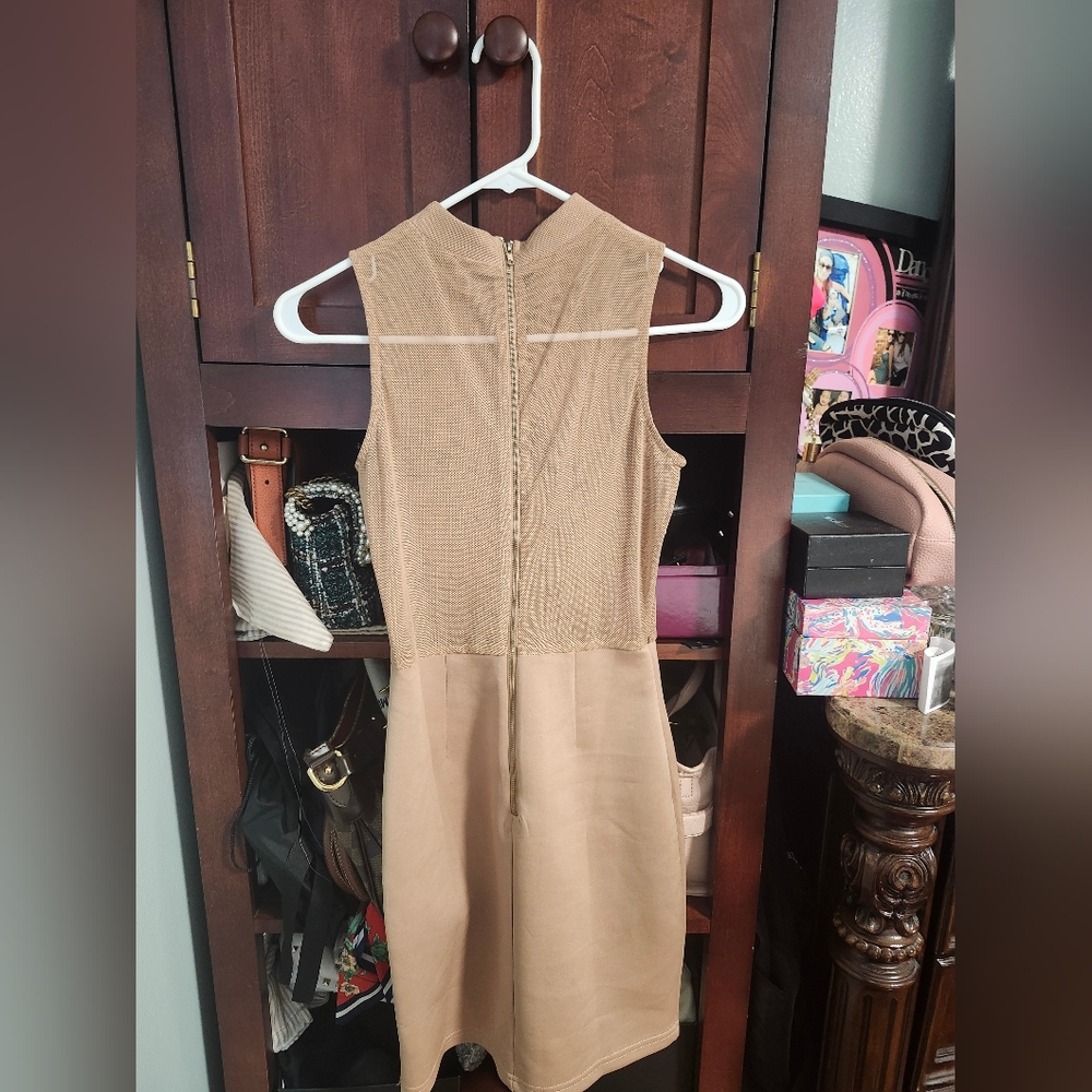 NUDE lace top half mini dress  SIZE SMALL - Picture 7 of 7